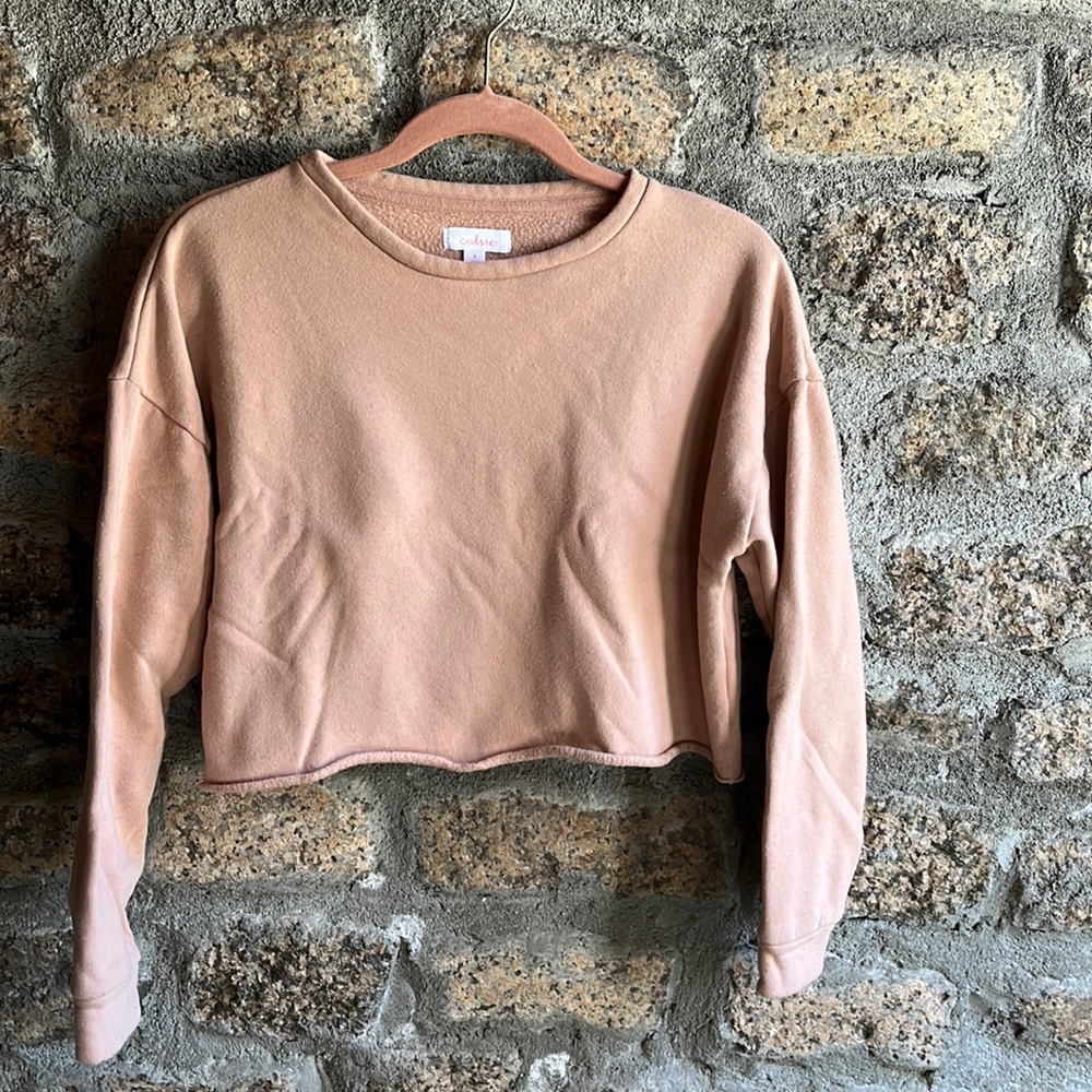 Colsie Cropped Sweatshirt - Picture 2 of 4